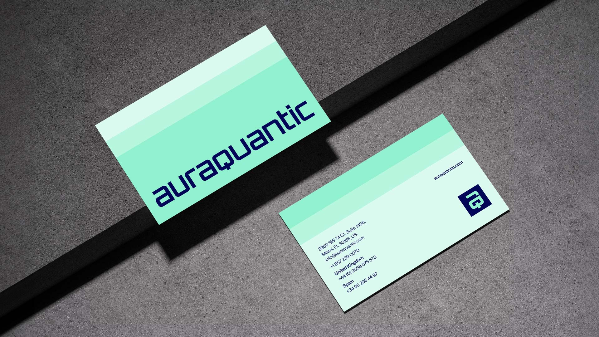 Tarjetas Visita AuraQuantic Branding
